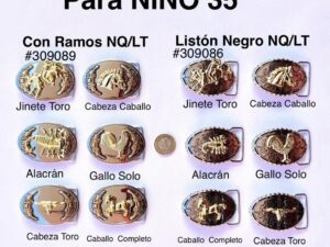 Heb. Ramo NQ/ORO 38mm V Niño - Diseno Surtido