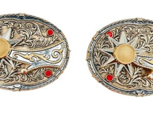 Heb. Vaq. Espuela Oval ORO-SOMBRA-PD Roja 50mm GA 309117